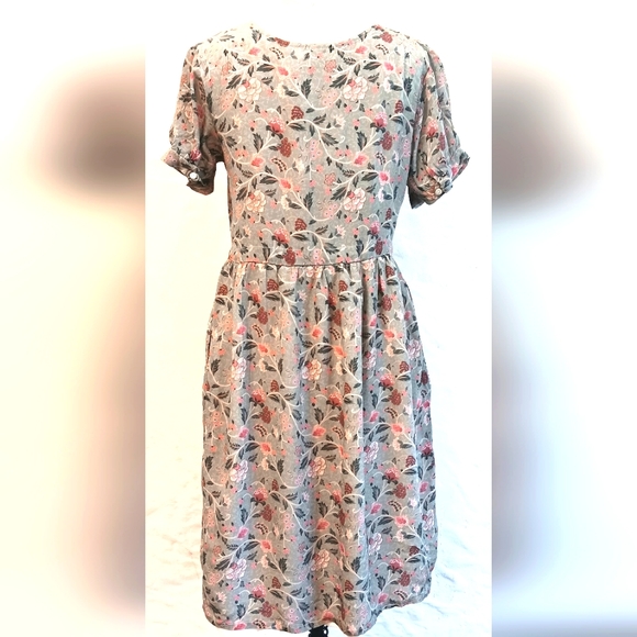Madewell Reistor Bemberg cupro modest babydoll midi dress. Size small. - Picture 4 of 7